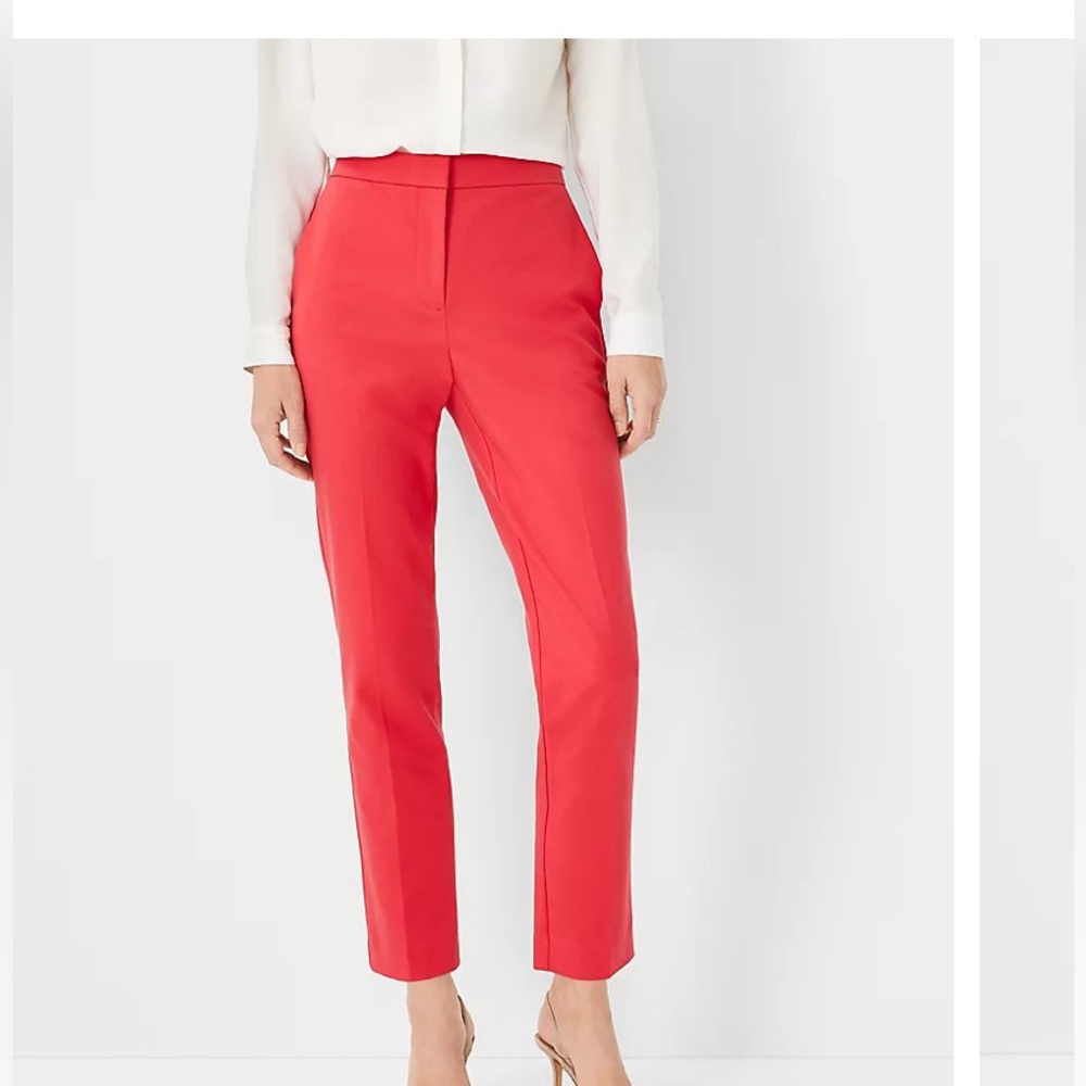 Ankle pant in stretch cotton - worn once!